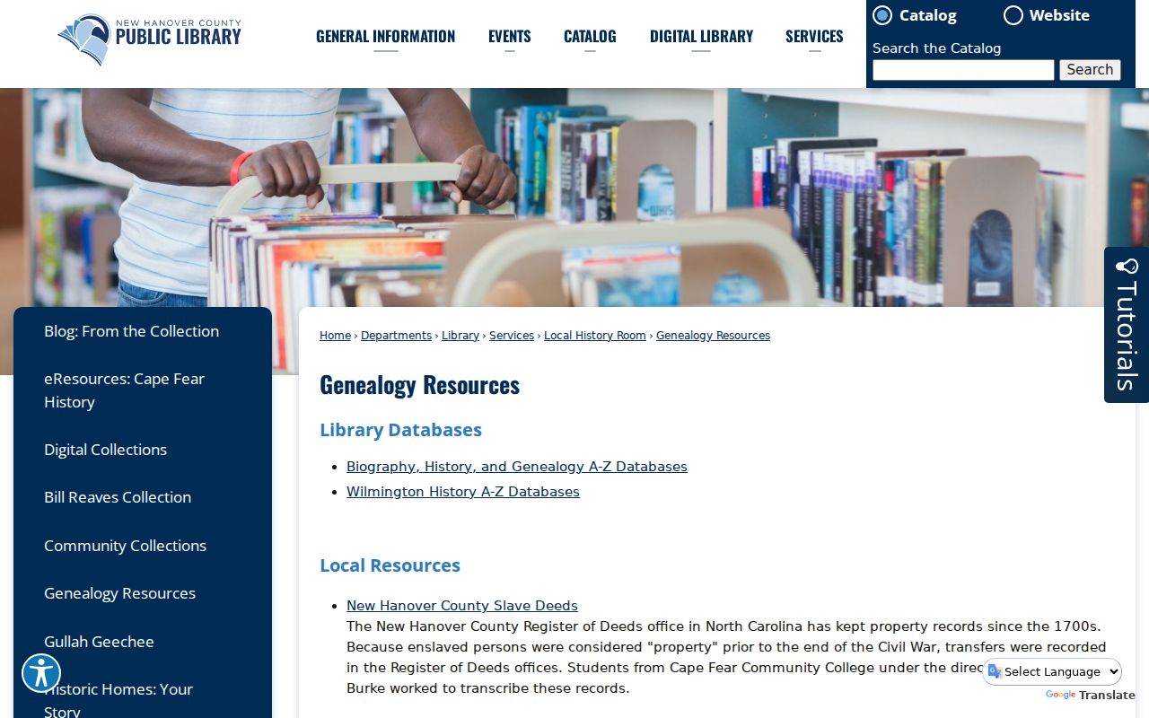 New Hanover resident lookup genealogy resources